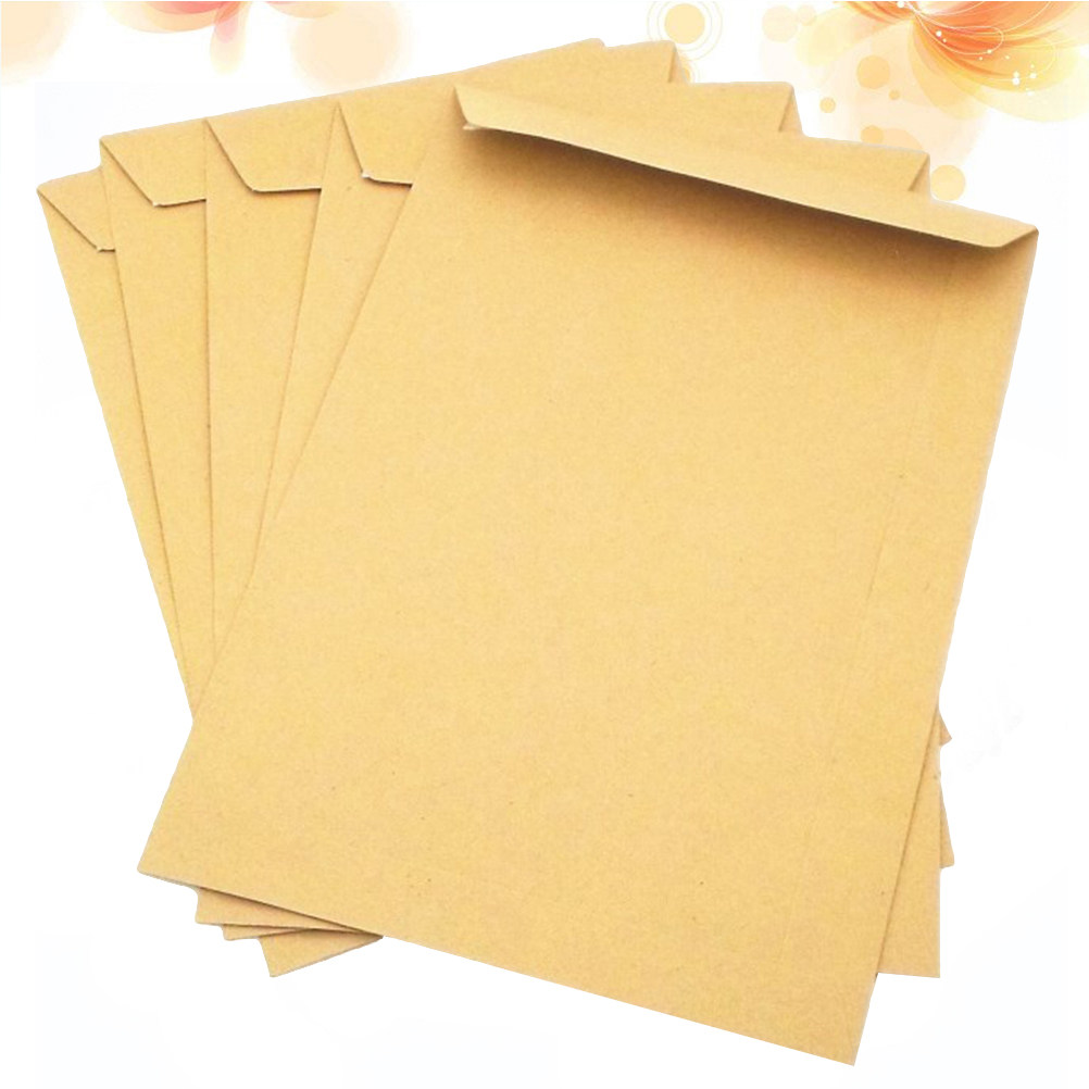Letter Envelope Kraft - 100Pcs Kraft Paper Envelope Light Brown