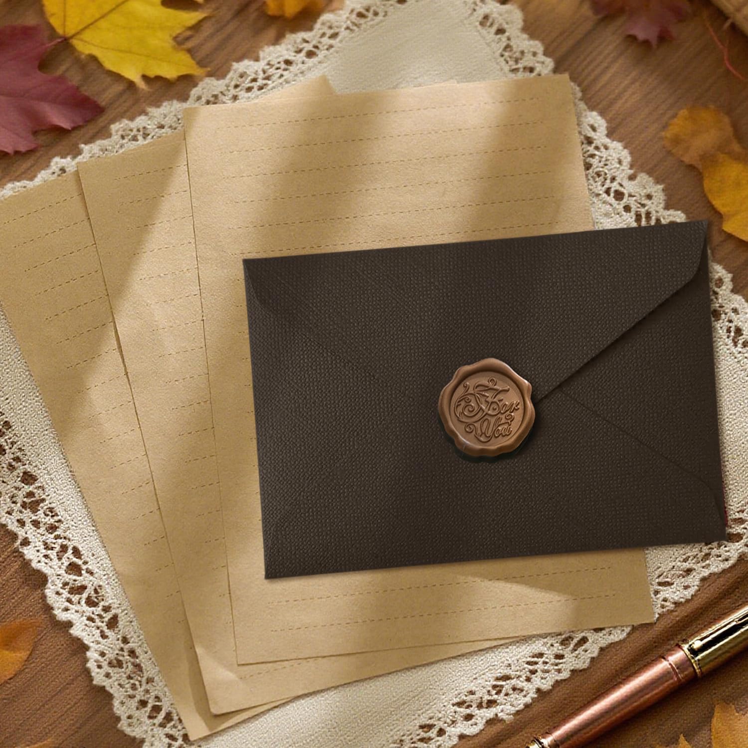 22Pcs Vintage Writing Paper Se - Letter Envelope Kraft 评论和价格