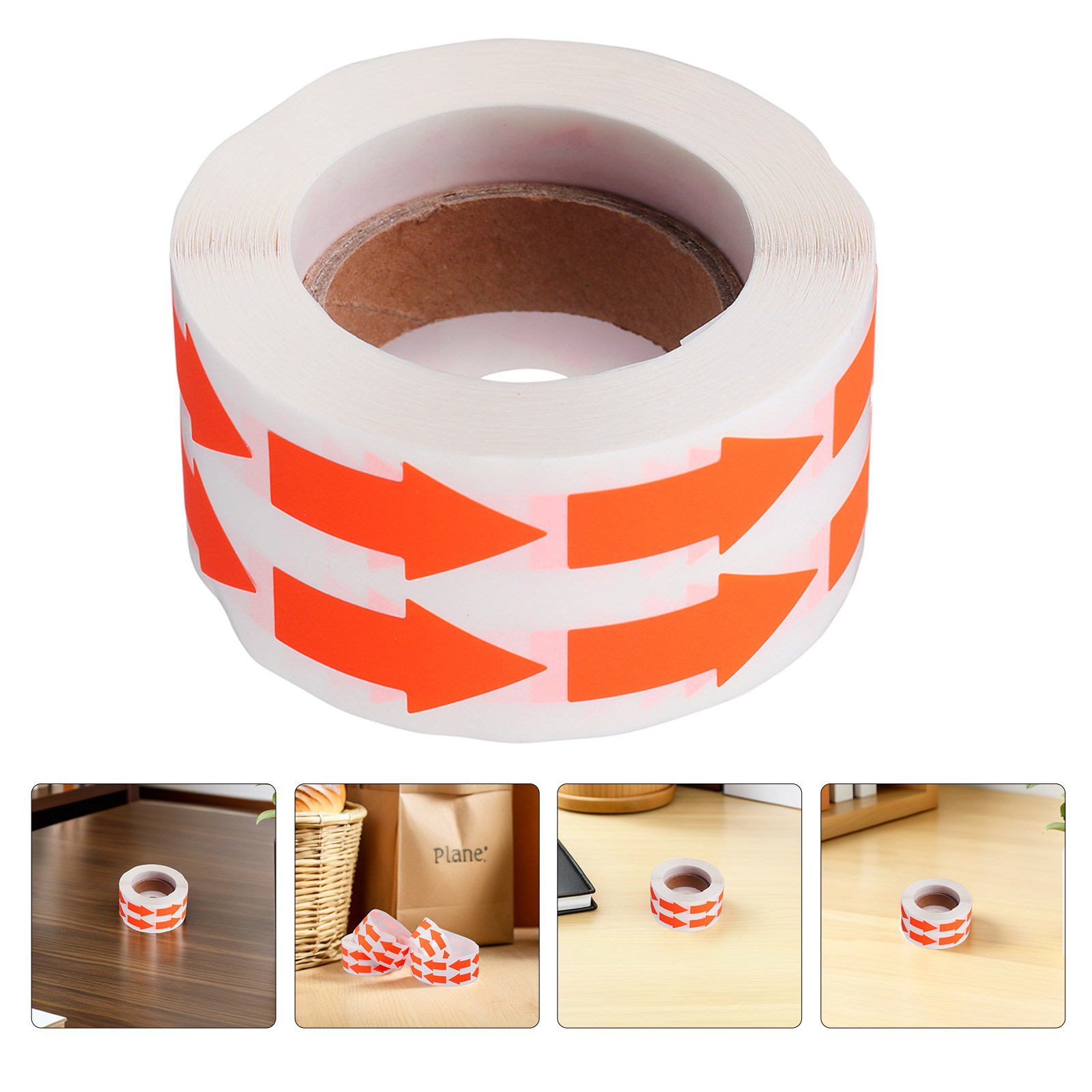 2 Rolls Fluorescent Arrow Stic - Sticker Label Roll 评论和价格