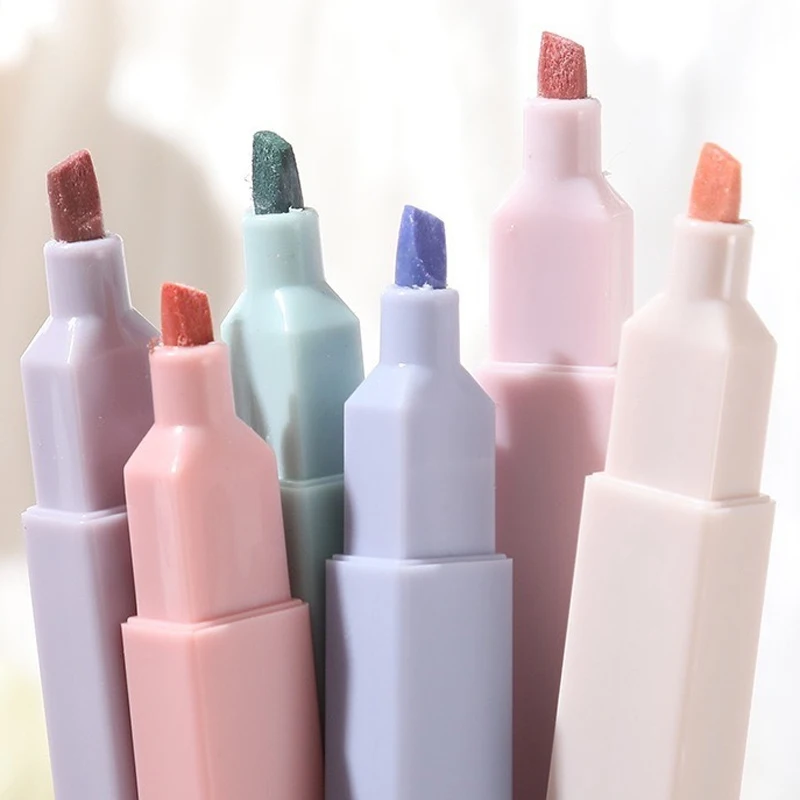 6pcs/set Pastel Color Highligh - Highlighter Set Pastel 评论和价格
