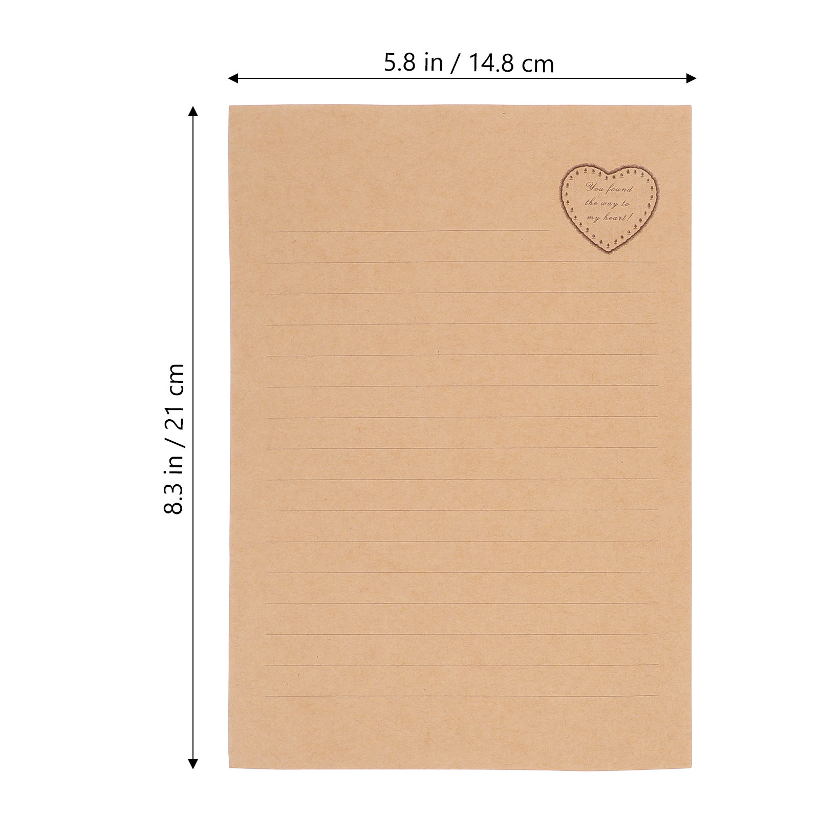 2Sets Vintage Style Letter Pap - Letter Envelope Kraft 评论和价格