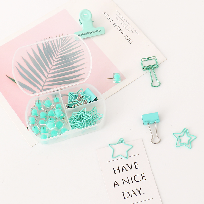 TUTU coloful Binder clips push - Binder Clip Assorted 评论和价格