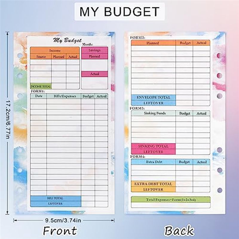 FTGT-A6 Budget Planner Refill  - Planner Weekly Budget 评论和价格