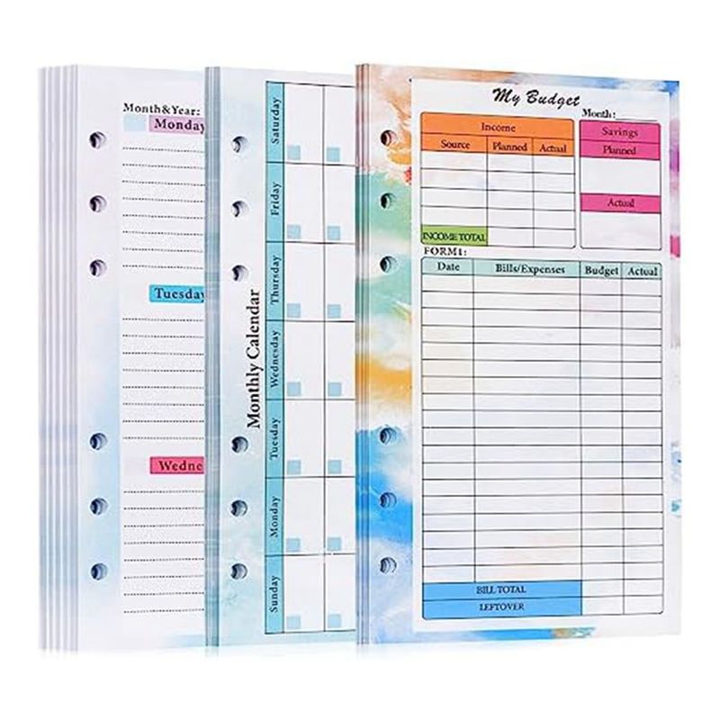FTGT-A6 Budget Planner Refill  - Planner Weekly Budget 评论和价格