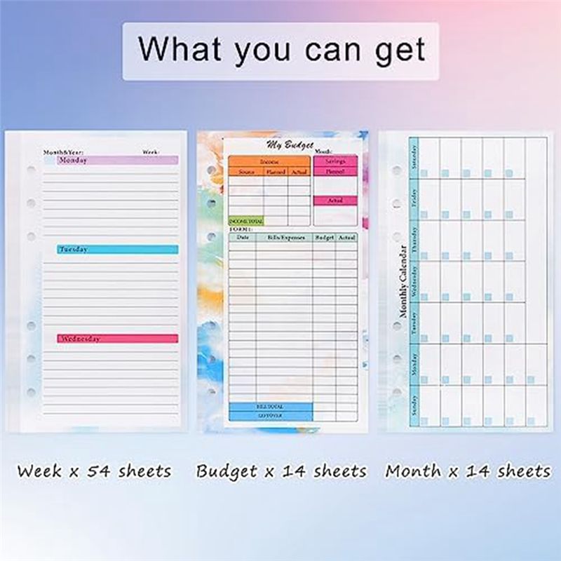 FTGT-A6 Budget Planner Refill  - Planner Weekly Budget 评论和价格