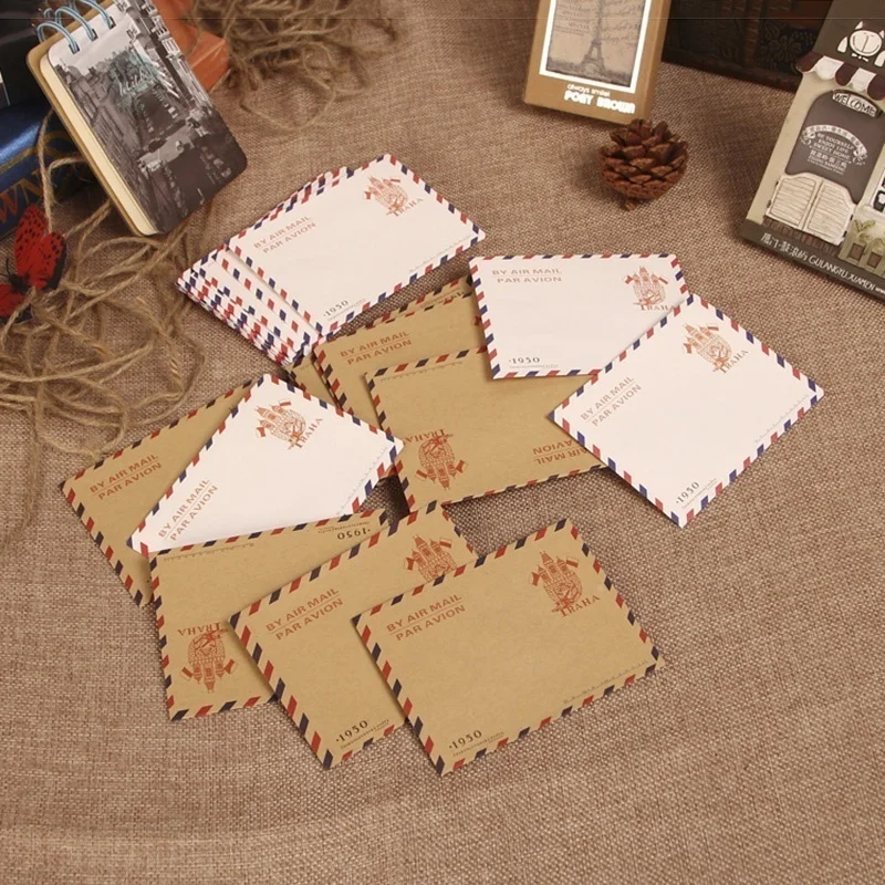 10pcs 9.7*7.5cm  Retro Popular - Letter Envelope Kraft 评论和价格