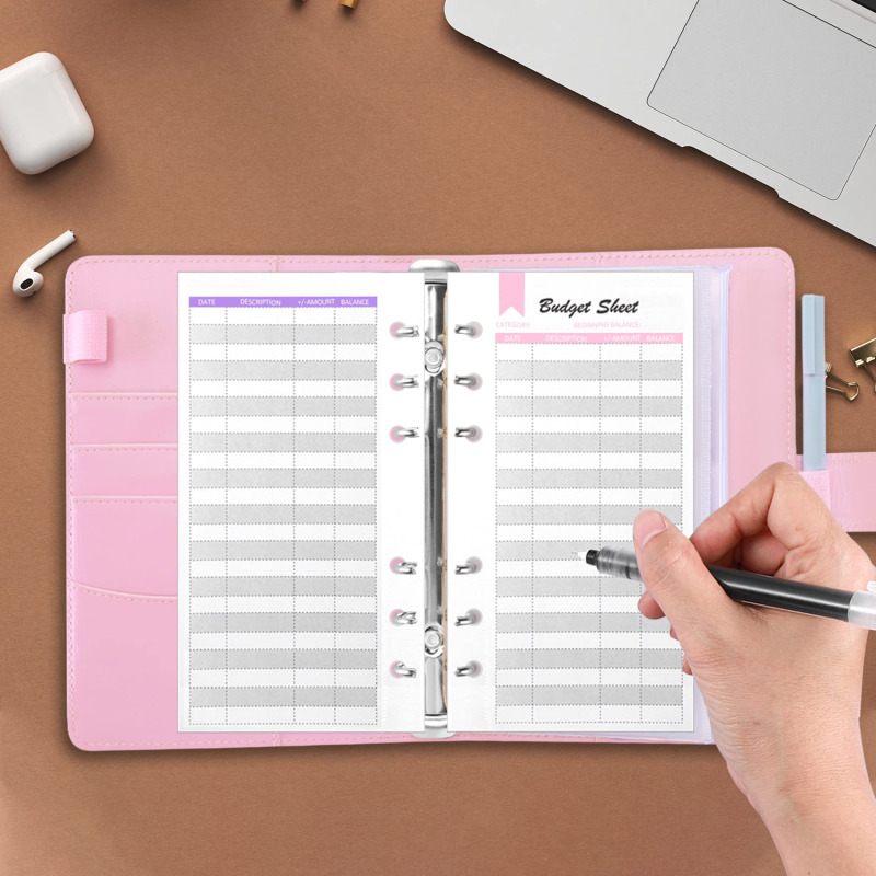 A6 PU Leather Budget Binder wi - Planner Weekly Budget 评论和价格