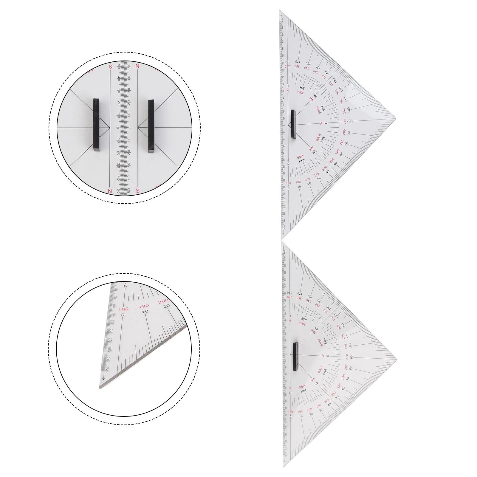 Transparent 30cm Marine Drawin - Ruler Set Transparent 评论和价格