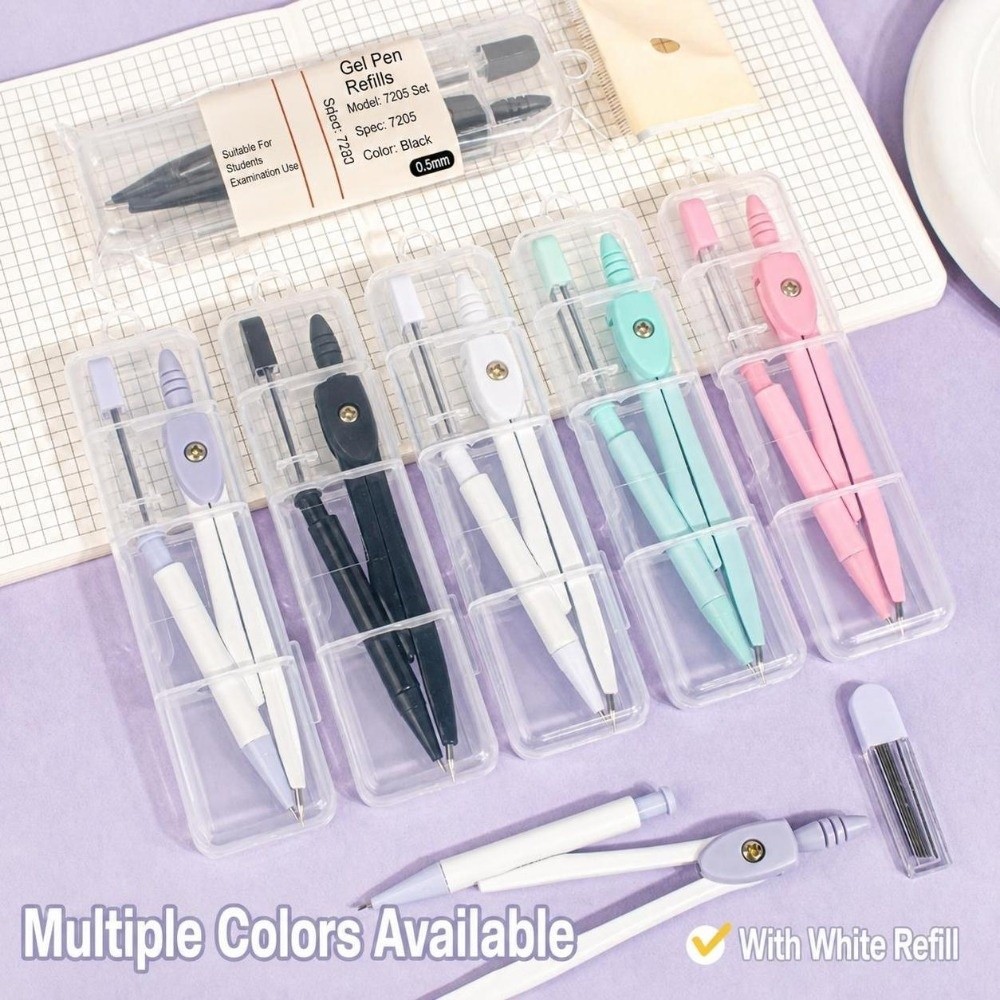 Portable Metal Drawing Compass - Compass Geometry Set 评论和价格