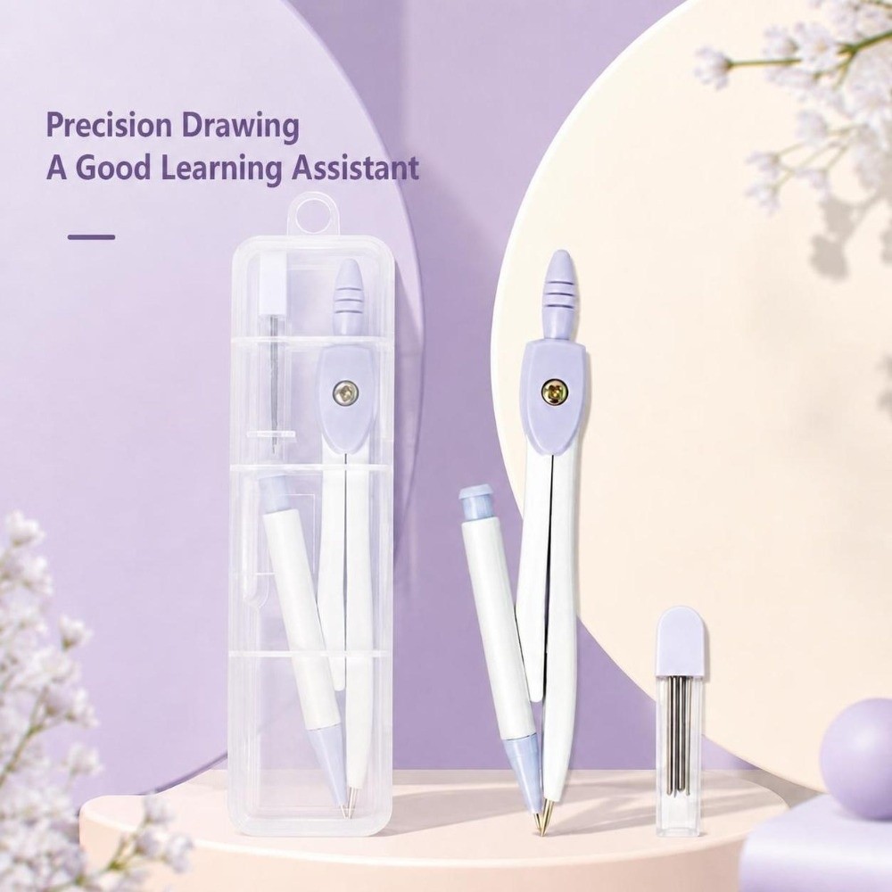 Portable Metal Drawing Compass - Compass Geometry Set 评论和价格