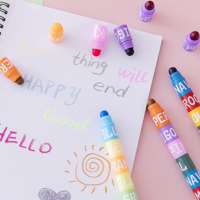 6/12 Colors Splice Mini Bible  - Highlighter Set Pastel 评论和价格
