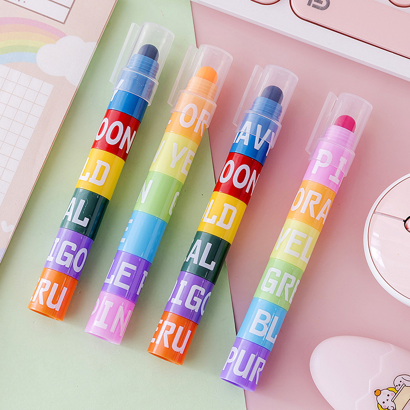 6/12 Colors Splice Mini Bible  - Highlighter Set Pastel 评论和价格