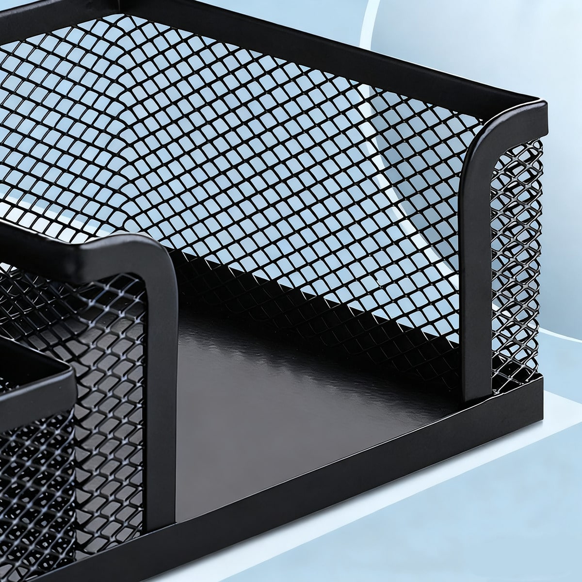 Black Metal Mesh Desktop Organ - Office Supply Office Stationery Items 评论和价格